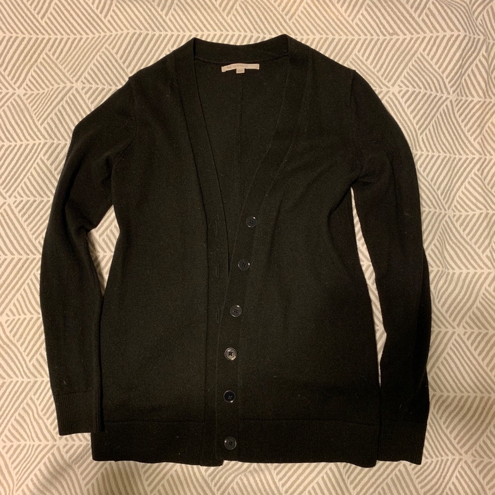 Black long sleeve cardigan